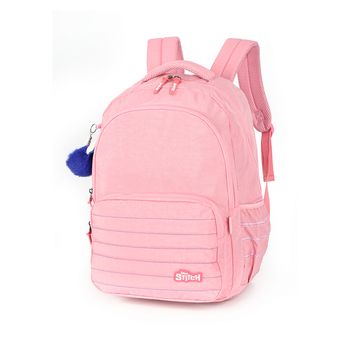 Mochila-Salmao-Kids-Chaveiro-Pompom-Stitch-|-Luxcel-Tamanho--UN---Cor--SALMAO-0